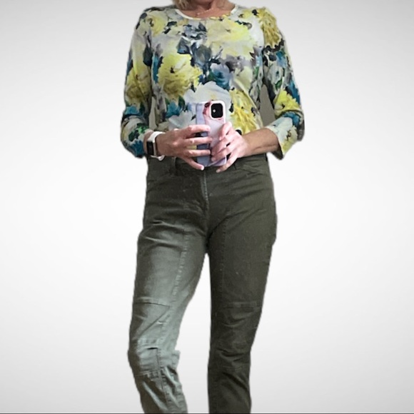 Apanage Floral Viscose-blend T-Shirt 4 - Picture 1 of 16